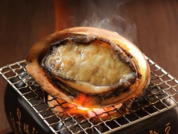 あわび お造り、残酷焼き、酒蒸し、ステーキ